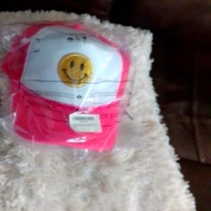 Pink :-)    baseball cap smiley Face